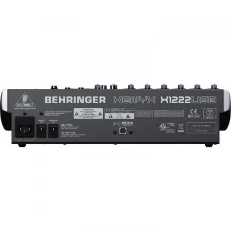 Behringer XENYX X1222USB PA en studio mixer