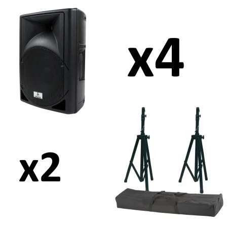 Devine Artis 12 speaker 150W (4x)+ statieven